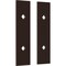 Ekena Millwork Premium Barn Door Hollow Core Plates (set of 2), Rustic Brown GB6001HCPRB - alternate 4